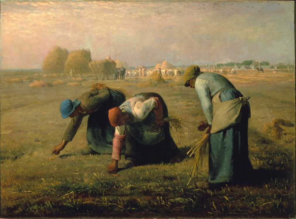 Figure 18-2: Millet’s The Gleaners documents a rural way of life that was beginning to be displaced by the Industrial Revolution.